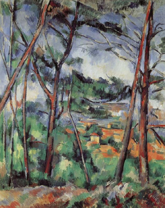 Paul Cezanne Lanscape near Aix-the Plain of the arc river china oil painting image